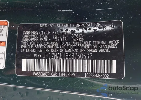 2020 Toyota 86 Hakone Edition из США, поврежденный, VIN JF1ZNAE16L8750532